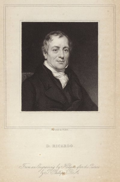 Portrait of David Ricardo  by Thomas Phillips